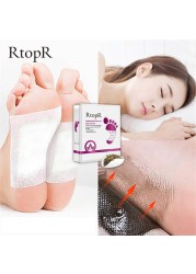 10pairs/box RtopR Chinese Tradition Medicine Detox Foot Patch Health Gallbladder Body Detox Improve Sleep Foot Care Patch