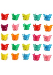 Colorful Butterfly Hair Clips 15x18mm 20/50/100/200pcs Mini Barrettes Hair Styling Tool