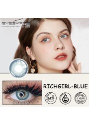 Eyeshire Eye Color Contact Lenses 1 Pair Natural Colored Lenses Yearly Cosmetic Lens Brown Cosmetic Lenses Contact Lens