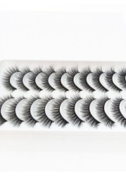 QUXINHAO wholesale 10 pairs lashes eyelashes cilios 3d mink lashes mink eyelashes wholesale false eyelashes maquiagem