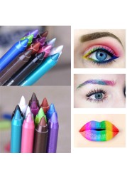 1pc Selling Charming Women Long※ Waterproof Eyeliner Pencil Pigment Silver Color Eyeliner Beauty Makeup Beauty Tools