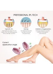 [ZS] Body Bikini IPL 500,000 Flash Permanent Laser Epilator Painless Laser Epilator For Women Hair Removal Home Use Appliances