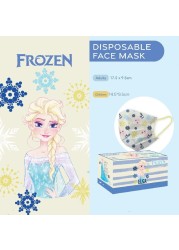 Disney 2022 New Adult/Child Anime Cartoon Disposable Mask Frozen Cartoon Masks Anime Kawaii Three Protective Layer Cartoon