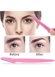 20/40/80pcs Eye Brow Razors Face Safe Shaping Knife Eyebrow Trimmer Shaver Facial Hair Removal Blades Cutter Makeup Tools Woman