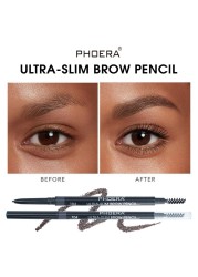 PHOERA 5 Color Natural Long Lasting No Blooming Double Ended Eyebrow Pencil Waterproof Sweatproof No Fading Eyebrow Pen TSLM1