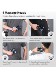 KICA 3 Double Head Massage Gun Electric Body Massager Professional Muscle Percussion Fitness Massager Pain Relief Relaxation