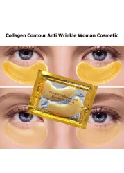 50pcs Collagen Crystal Gold Powder Eye Mask Anti Aging Dark Circles Acne Beauty Patches for Eye Skin Care Korean Cosmetics