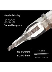 EZ tattoo needles revolution cartridge needles curved (round) magnum #10 0.30mm for tattoo machines system and grips20pcs/box