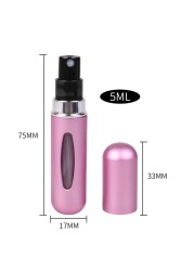 5ml Refillable Perfume Mist Bottles Portable Travel Mini Empty Spray Bottle Container for Cosmetics Makeup Beauty Tool New