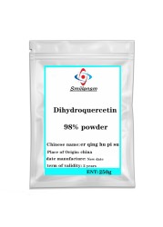 رائجة البيع السائبة Dihydroquercetin مسحوق 98% كيرسيتين ثنائي هيدرات سيبيريا لارك استخراج CAS 480-18-2 Taxifolin DHQ مسحوق