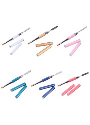 2-In-1 Double End Nail Pen Poly Nail Gel Picker Brush Multi-Use Pen Shaped Gel Color Bar Flower Brush Art Manicure Tool