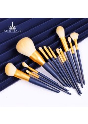 1set=12pcs Amortals Star Moving Appearance Level Makeup Brush Set Soft Eyeshadow Blush with Brush Bag/bucket BASF Wool Fiber