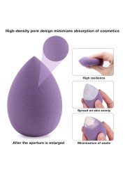 4/7/8pcs New Beauty Egg Set Gourd Water Drop Puff Makeup Sponge Set Colorful Pad Cosmetics Sponge Egg Tool Wet and Dry Use