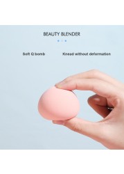 1pc Peach High Quality Portable Makeup Sponge With Box Powder Puff Foundation Bevel Cutting Tools Free Shipping Makeup Sponges