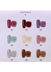 9 Color Jelly Solid Nail Gel Palette Oil Painting Gel Soak Off UV LED Varnishes Phototherapy Gel Nail Art Gel TSLM1