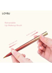 sainbj makeup brush portable lip contour concealer lip concealer makeup brush double end makeup brush for women