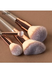 Loebig 5/7 Makeup Brushes Beauty Tool Set Cosmetic Powder Brushes Foundation Blush Contour Eye Shadow Eyebrow Lashes Make Up Brush