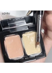 Loebig New Concealer Makeup Brushes T301 Double Ended Soft Sponge Wool Fiber Powder Concealer Cosmetic Blending Fine Brush Set