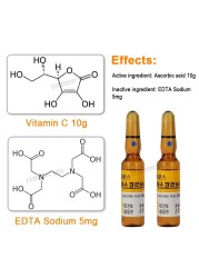 كوريا الأصلي فيتامين C حمض الهيالورونيك مكافحة الشيخوخة النمش سيرم تفتيح البشرة أمبولة لعلاج ميزوثيرابي Dr القلم إبرة مجهرية