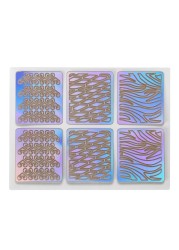 24pcs Hollow Nail Stickers Printing Template Nail Spray Paste Set of French Nail Stickers Manicure Decoration New