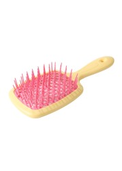 Plastic Hollow Mesh Comb Wet Dry Dual-use Women Scalp Massage Comb Hair Brush Hollow Out Home Salon DIY Hair Styling Tool