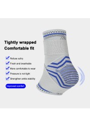 1PC Ankle Brace Sports Compression Sleeve Strap Support Elastic Weave Bandage Foot Protective Gear Gym Fitness