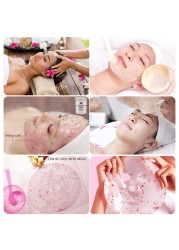 Natural Soft Hydro Jelly Mask Powder Set Peel Off Rubber Facial Mask Jar Spa Whitening Rose Collagen Hyaluronic Acid Skin Care