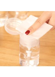 D2TA 100-200ml Push Down Dispenser Pump Nail Polish Remover Empty Bottle Dispensers Liquid Bottles Container For Home Salon Use