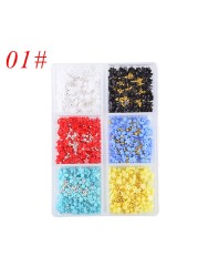 3D Acrylic Flowers Mix Bead Nail Jewel Nail Jewelry Nails Trims Manicure Pearl Flower Five Petal DIY Nail Art