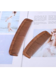 Natural Pear Wood Smooth Comb Scalp Massage Anti-tangle Static Handmade Hair Brush Hair Styling Hair Care Tool