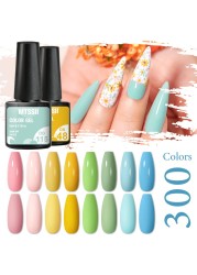 Mtssii 60pcs Color Gel Nail Polish Set Glitter Nail Sequins Gel Soak Off UV Gel Semi Permanent Base Top Gel Nail Art Salon Kits