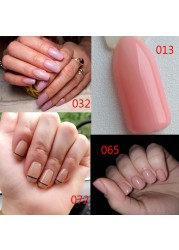 MSHARE - milky white gel nail polish, rubber base, nude, pink, brown, soak, builder gel, varnish, 10ml