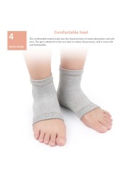 Colorful Cotton Socks Peds Anti-cracking Liner Heel Socks Soft Elastic Silicone Moisturizing Foot Skin Care Heel Foot Protection