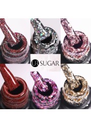 UR SUGAR Glitter Nail Gel Polish Color Glitter Sequins Shiny Gel Base Long Lasting Nail Art Varnish