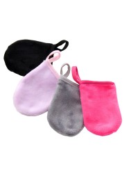 Reusable Facial Cleansing Glove Women Makeup Remover Cloth Face Towel Soft Face Cleaner Glove Microfiber Face Care Towel New