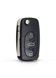 KEYYOU For Audi A3 A4 A6 A8 B5 TT RS4 Quattro 1994 - 2004 الموديلات القديمة 433Mhz ID48 رقاقة HU66 شفرة مفتاح السيارة عن بعد 3 أزرار