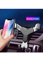 Car universal air vent mobile phone holder for smartphone non-magnetic car support