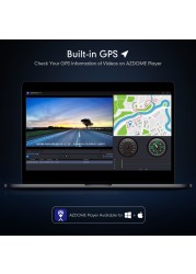 Azdom 4K Car DVR GPS WIFI (Free 64G TF) Dash Cam Car Recorders 1080P Rear Camera Emergency Record Night Vision Parking Monitor