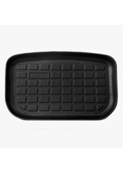 Plain TPE Fronck Mat And Sub Trunk Tray For Tesla Model Y/3 Cargo Liners Front And Rear Bottom Trunk Carpet Car Boot Mat