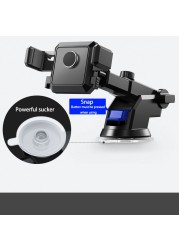 EAFC Gravity Car Phone Holder Support Sucker Strong Suction Cup for Mobile Phone Retractable Car Mount Foldable Auto Phone Holder