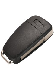 315/433/868MHz 8E0837220Q 8E Electronic Chip 8E0 837 220 Q/M/T/R Af Flip 3 Button Remote Car Key Fob for Audi A6L Q7