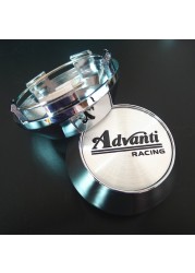 4pcs Advanti Racing Car Wheel Center Cap Hubs 65mm Emblem Emblem Badge Rims Cover Car Styling Accessories