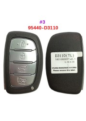 Aftermarket 3/4 Button Hyundai Tucson Smart Key 95440-D7010 95440-D3510 95440-D3000 D7000 D3500 D3010 D3110 2S610 D3100 F8000