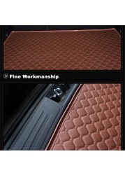 Sengayer Waterproof Car Trunk Mat Auto Tail Boot Cargo Pad Carpet Liner For Peugeot 308 408 508 2008 3008 4008 5008 All Models