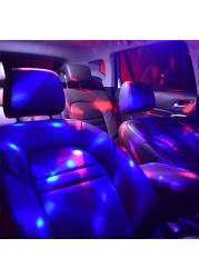 Car Ambient Light Accessories DJ RGB Colorful Music Audio Led Party Atmosphere Interior Dome Trunk Wall Welcome Lamp Night Light