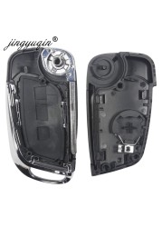 jingyuqin - Car Remote Key Case, Adjustable, For Peugeot 2/3, 307, 408, Citroen C2, C3, C4, C5, HU83/VA2, CE0536 Blade, 308 BTN