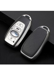 PU Car Key Case For Subaru BRZ XV Forester Legacy Outback 2 3 Buttons Key Fob Remote Cover Shell Cover Auto Accessories