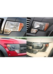 For Ford F-150 Raptor 2009-2014 Transparent Cover Headlight Shell Lampshade Headlamp Shell Plexiglass Original Lens Replacement