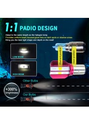 كشافات أمامية للدراجة النارية 17 وات 1700Lm Ba20d LED من المكونات والتشغيل S2 H6 ، كشافات الدراجة النارية ، ملحقات مصباح إضاءة 6000K أبيض 12 فولت