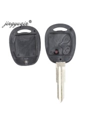 jingyuqin For Chevrolet Lova Sail Epica Lychee Spark Remote Key 2 Buttons Uncut Brass Blank Blade Key Shell Replacement